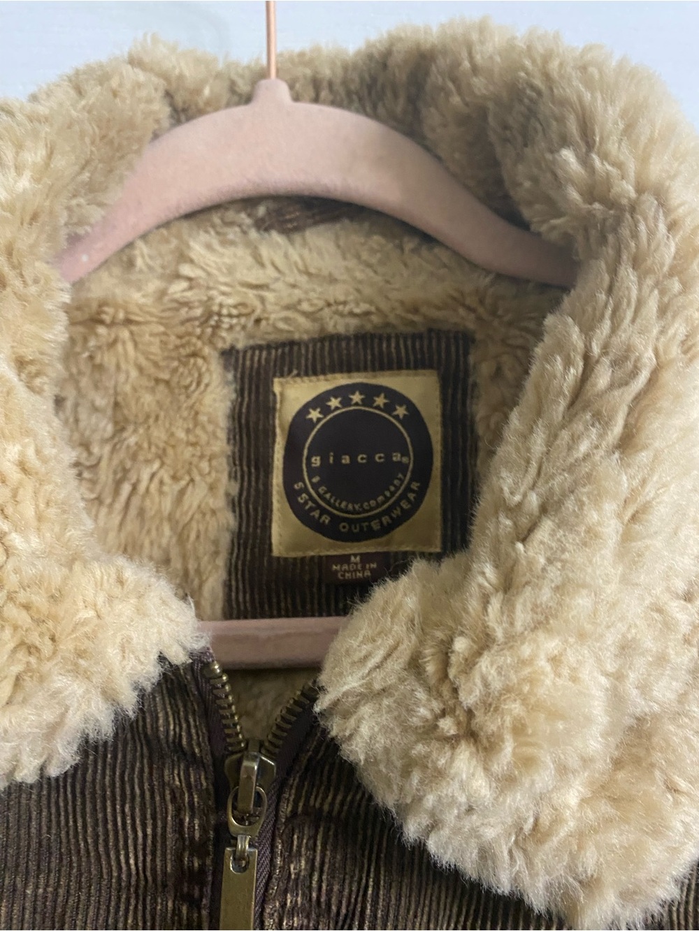 Vintage 90s Giacca Corduroy Sherpa Crop Penny Lane Y2K Brown Trucker Jacket M - Picture 11 of 13